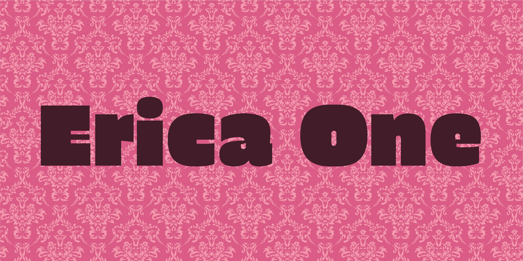 Beispiel einer Erica One Regular-Schriftart