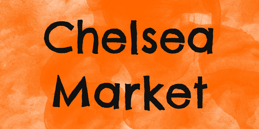 Beispiel einer Chelsea Market-Schriftart