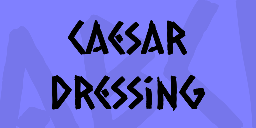 Beispiel einer Caesar Dressing-Schriftart
