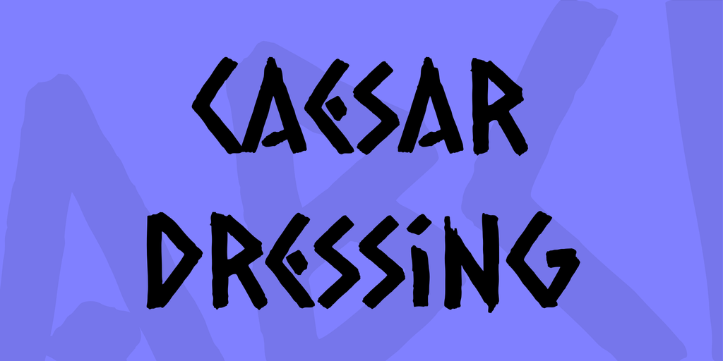 Beispiel einer Caesar Dressing Regular-Schriftart