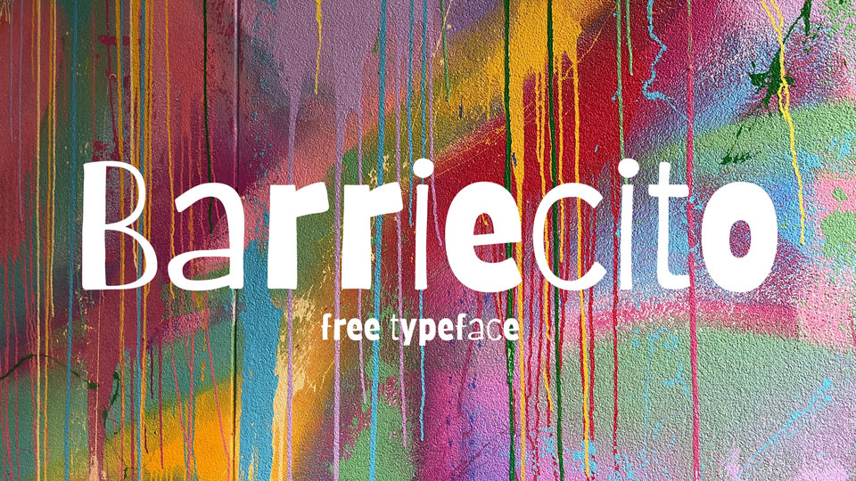 Beispiel einer Barriecito Regular-Schriftart