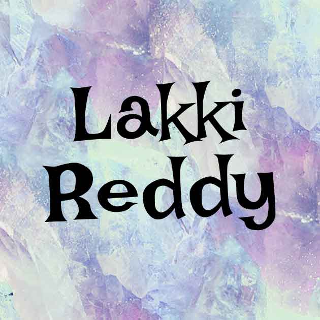 Beispiel einer Lakki Reddy-Schriftart