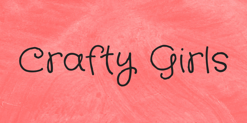Beispiel einer Crafty Girls-Schriftart