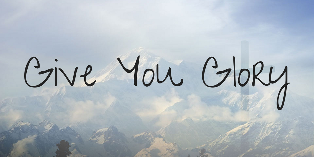 Beispiel einer Give You Glory Regular-Schriftart