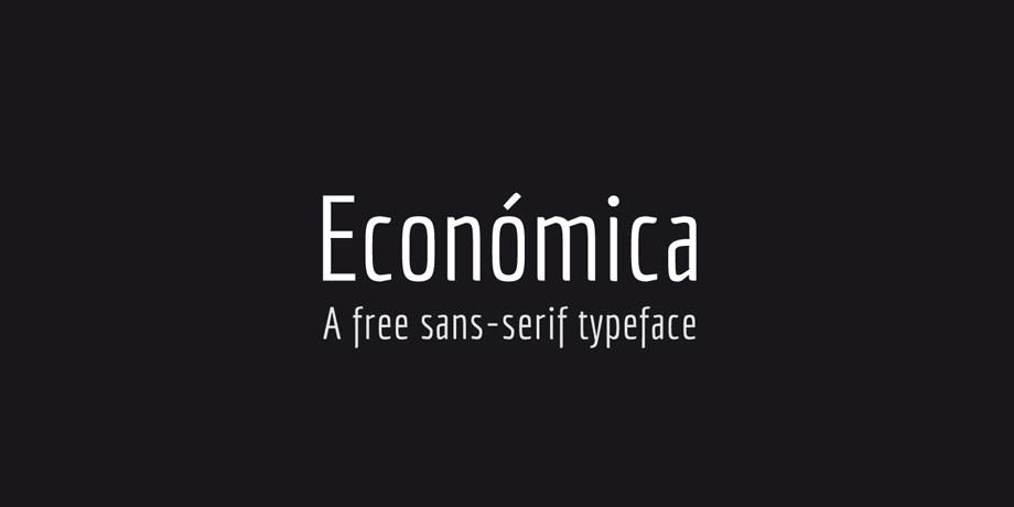 Beispiel einer Economica-Schriftart
