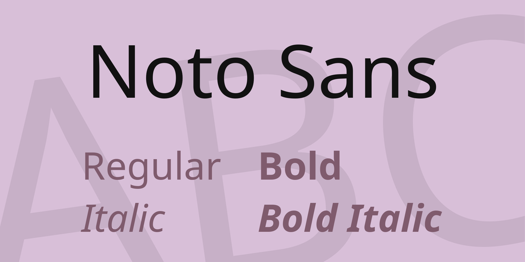 Beispiel einer Noto Sans TC Black-Schriftart