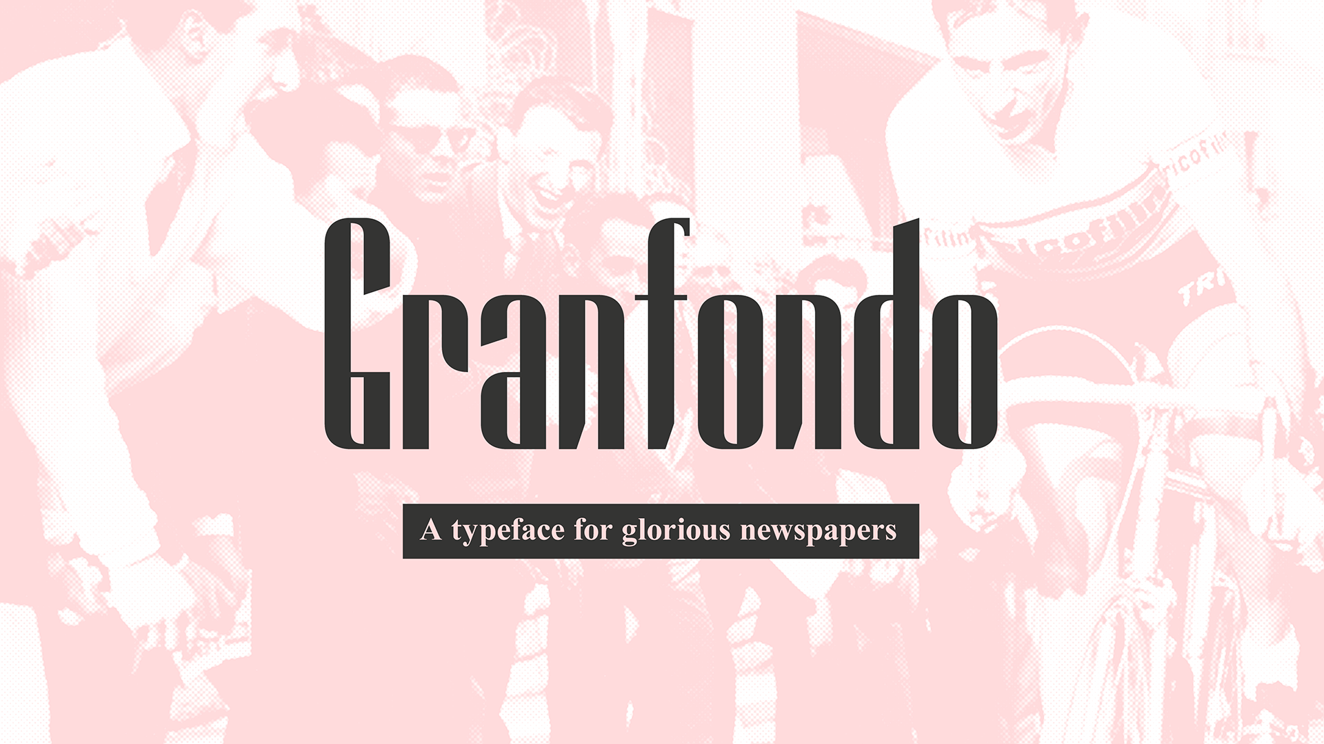 Beispiel einer Granfondo Bold-Schriftart