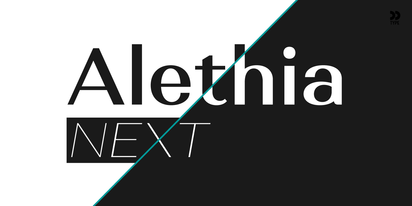 Beispiel einer Alethia Next-Schriftart