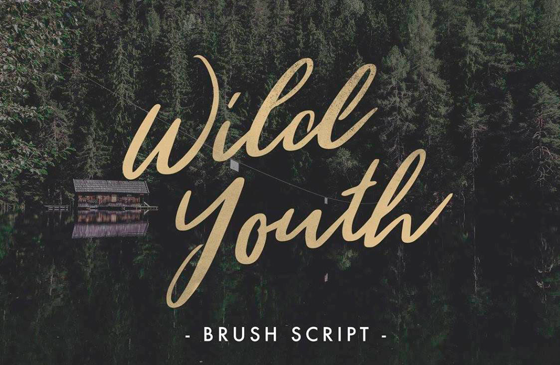 Beispiel einer Wild Youth Regular-Schriftart