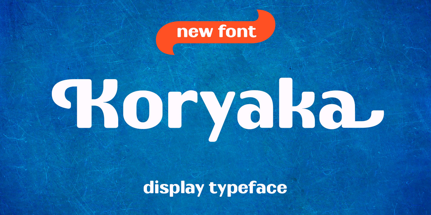 Beispiel einer Koryaka Free Rounded-Schriftart