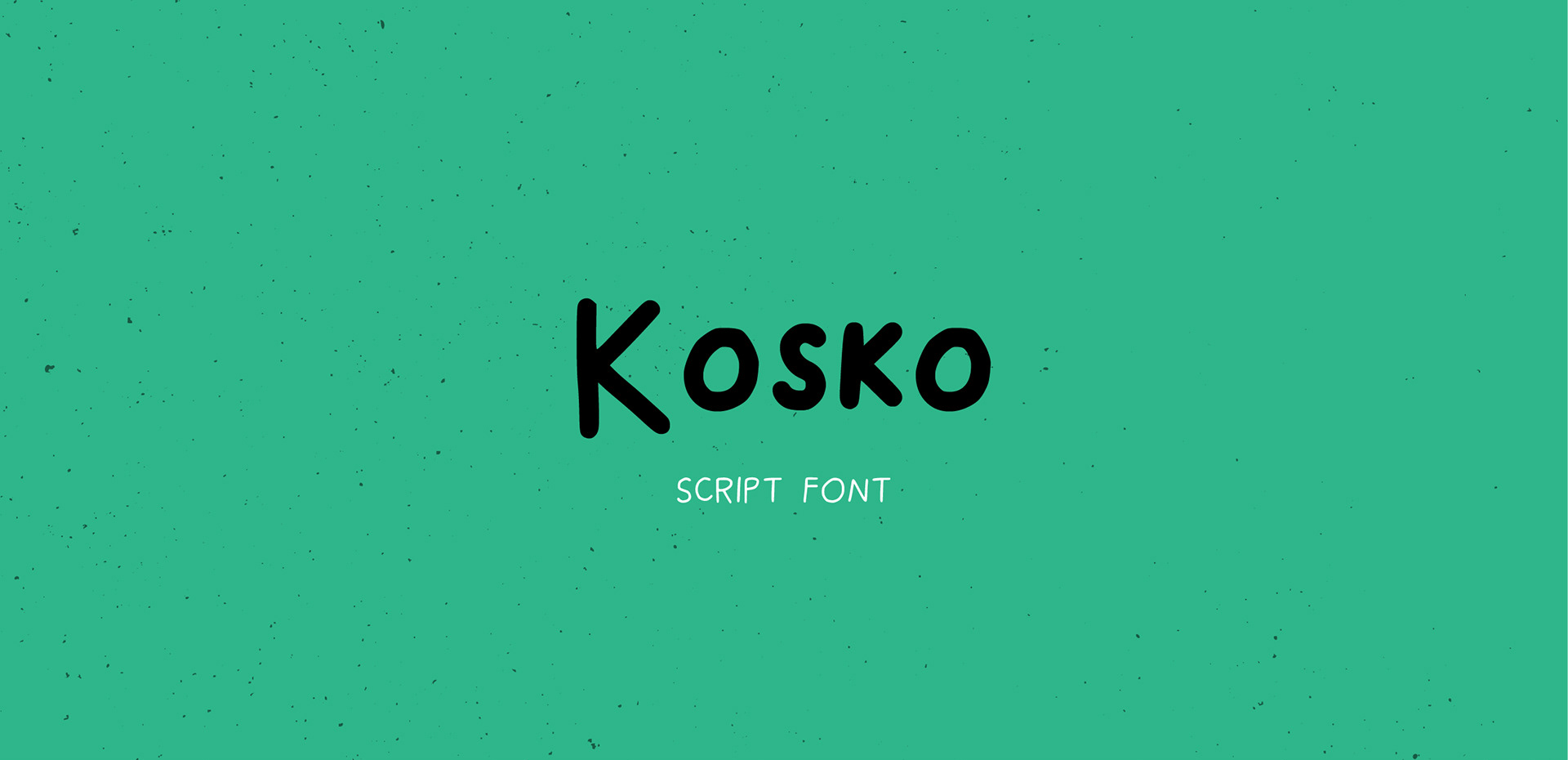 Beispiel einer Kosko-Schriftart