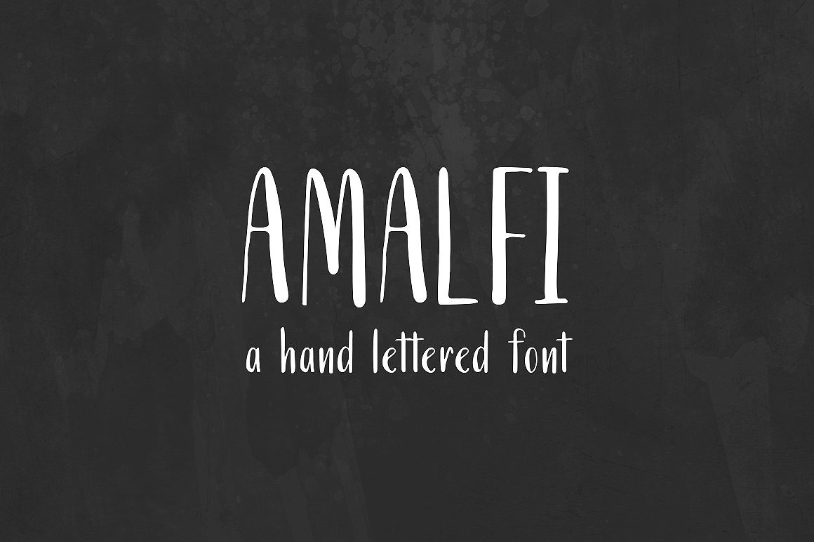 Beispiel einer Amalfi-Schriftart