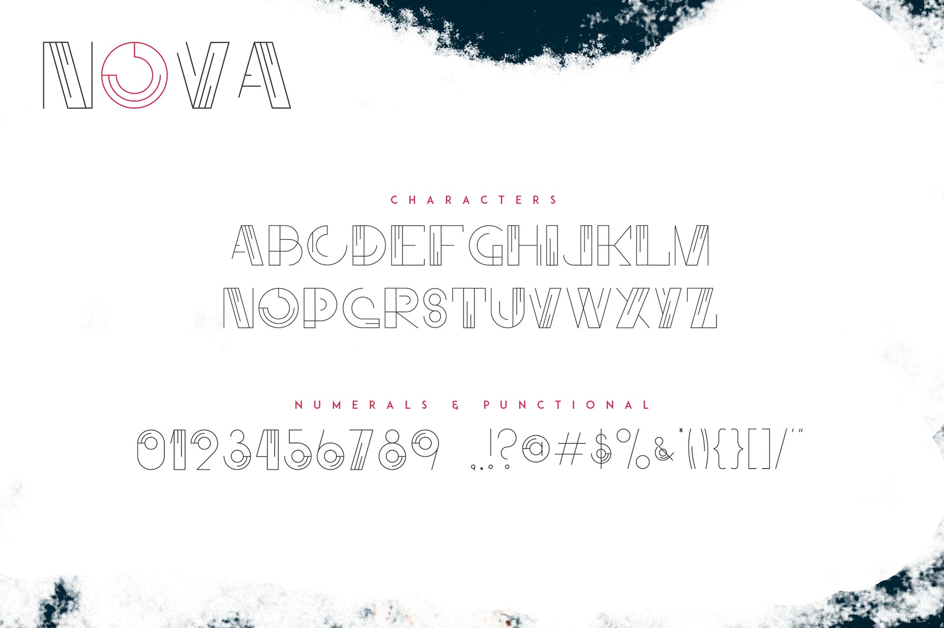 Beispiel einer Nova Regular-Schriftart