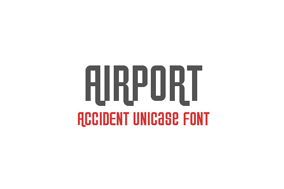 Beispiel einer Airport-Schriftart