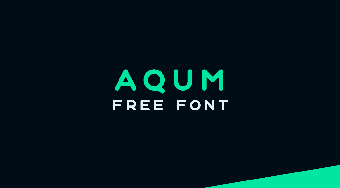 Beispiel einer Aqum Regular-Schriftart