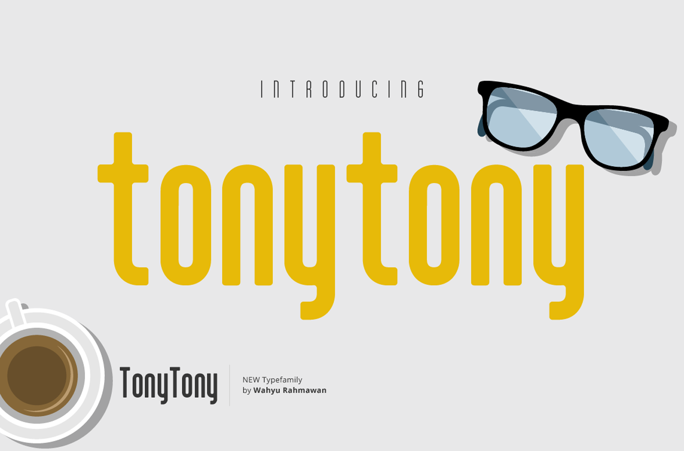 Beispiel einer Tony Tony-Schriftart