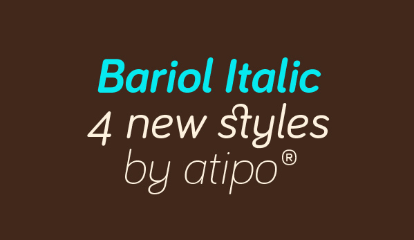 Beispiel einer Bariol Thin Italic-Schriftart