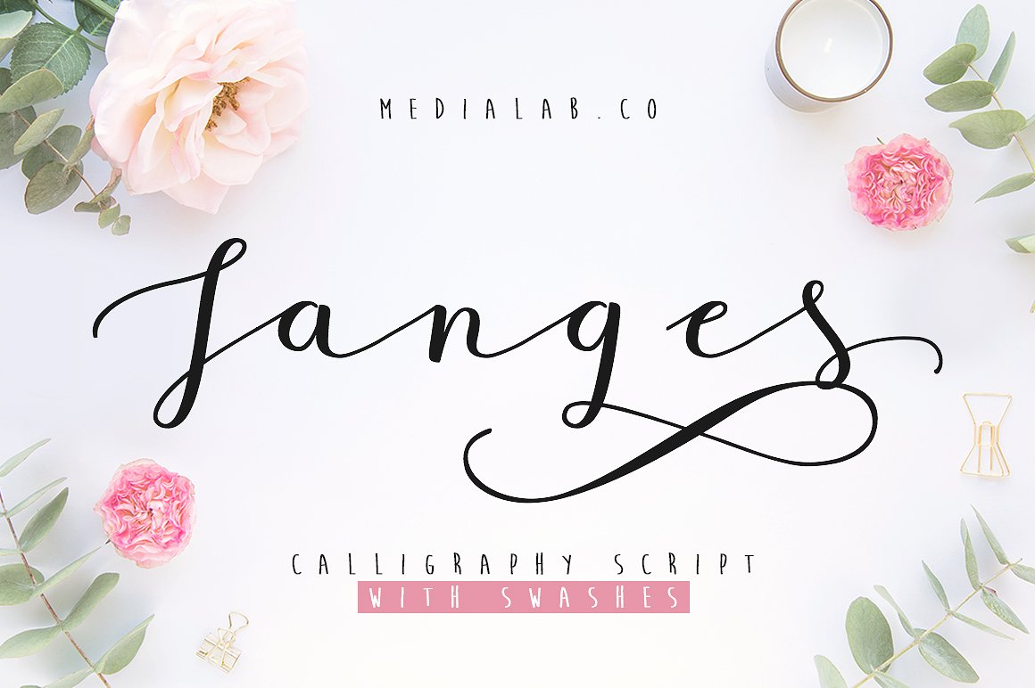 Beispiel einer Janges Regular-Schriftart