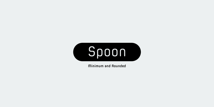 Beispiel einer Spoon-Schriftart
