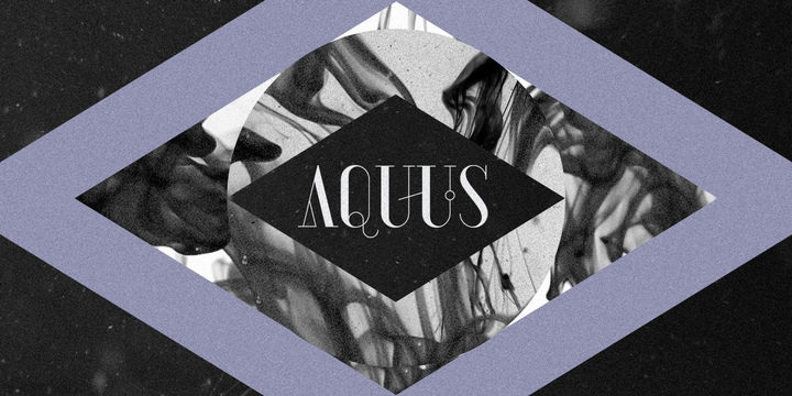Beispiel einer Aquus-Schriftart