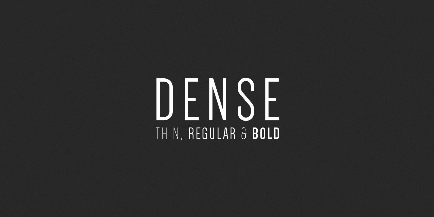 Beispiel einer Dense Bold-Schriftart