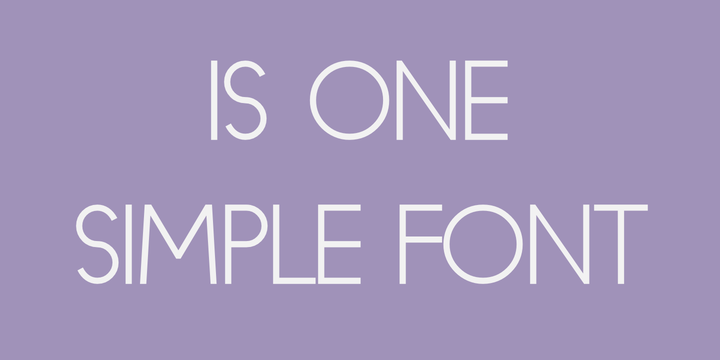 Beispiel einer Mauve Outline-Schriftart