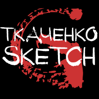 Beispiel einer Tkachenko Sketch 4F-Schriftart