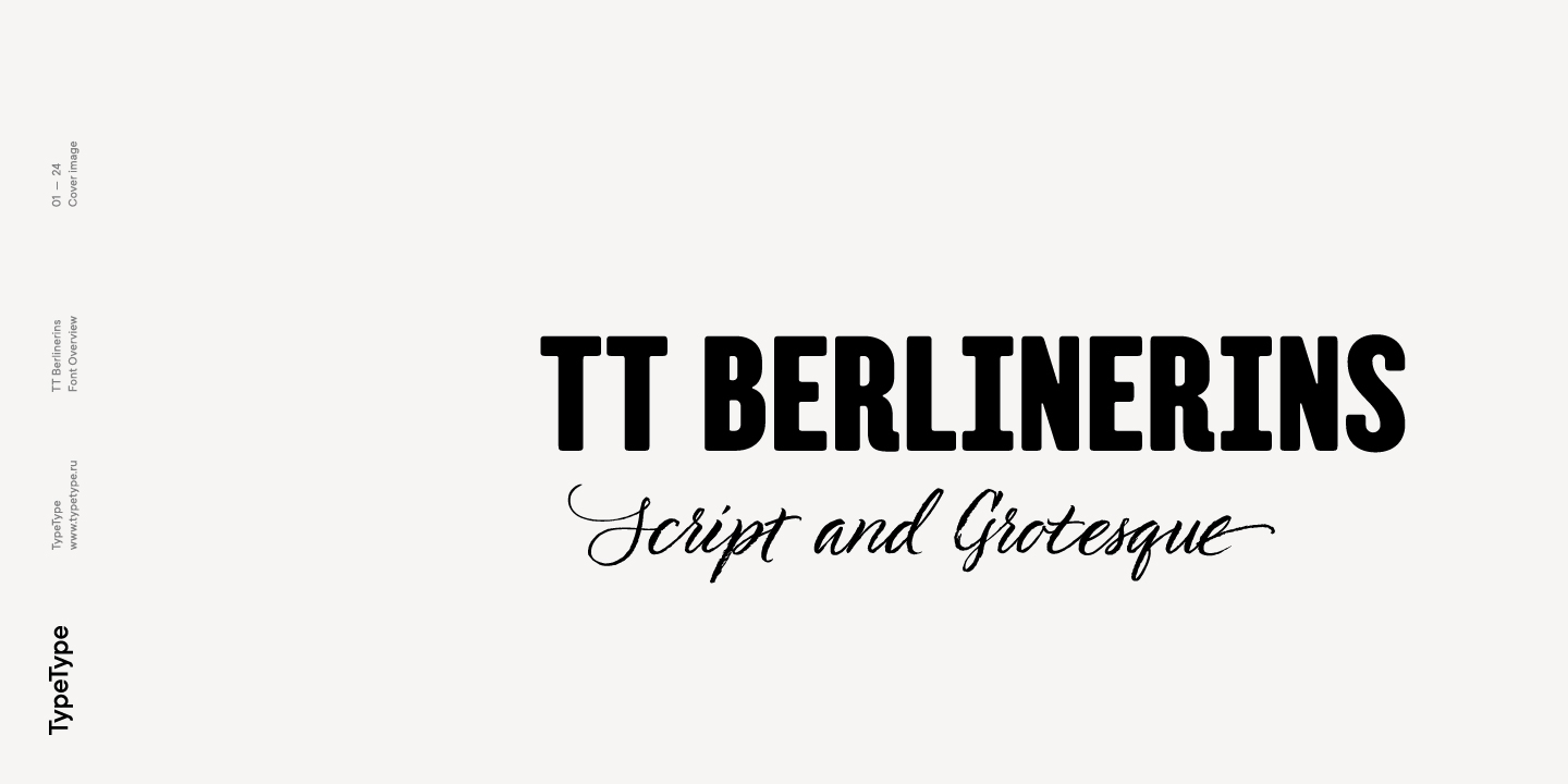 Beispiel einer TT Berlinerins Grotesk-Schriftart