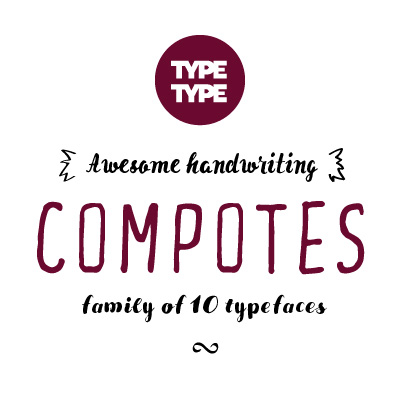 Beispiel einer TT Compotes Citro Apple-Schriftart