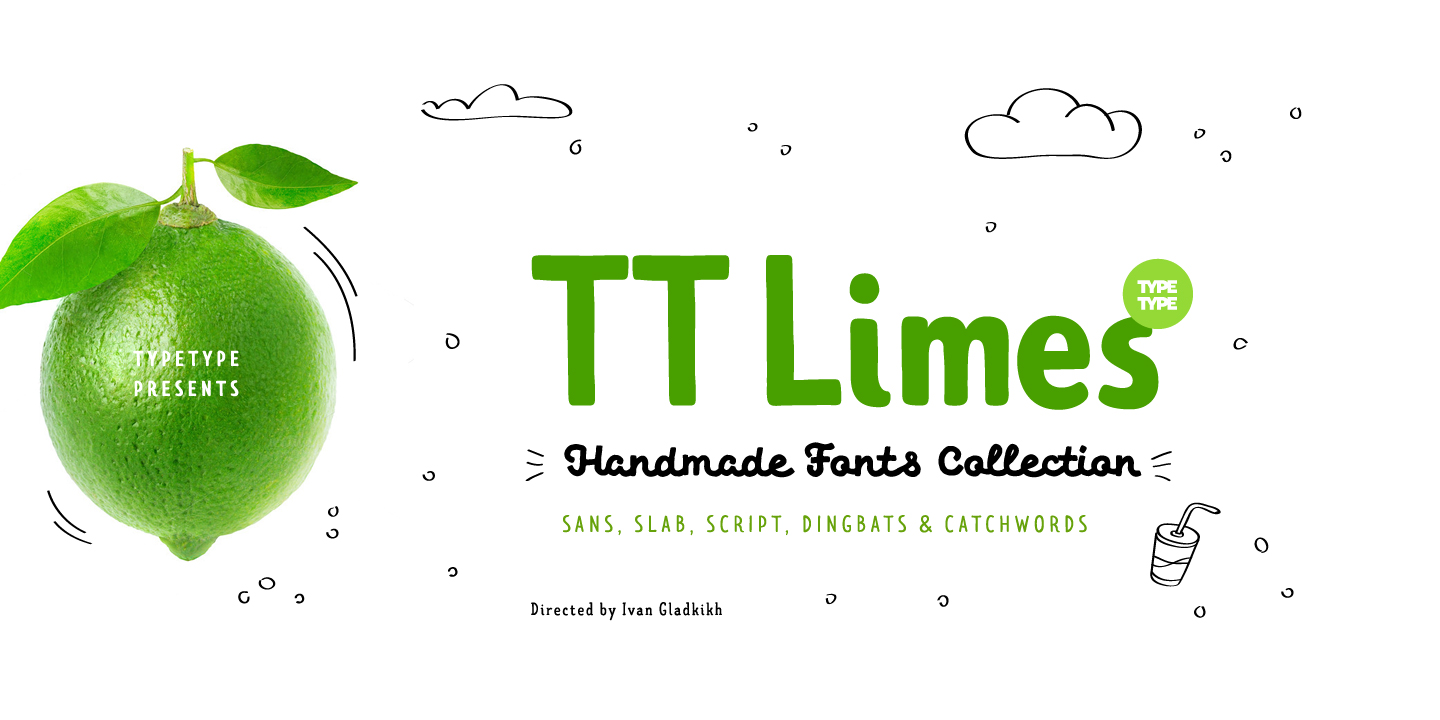 Beispiel einer TT Limes Sans Black Italic-Schriftart