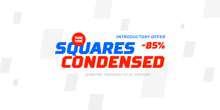 Beispiel einer TT Squares Condensed-Schriftart