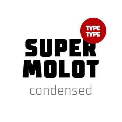 Beispiel einer TT Supermolot Condensed-Schriftart
