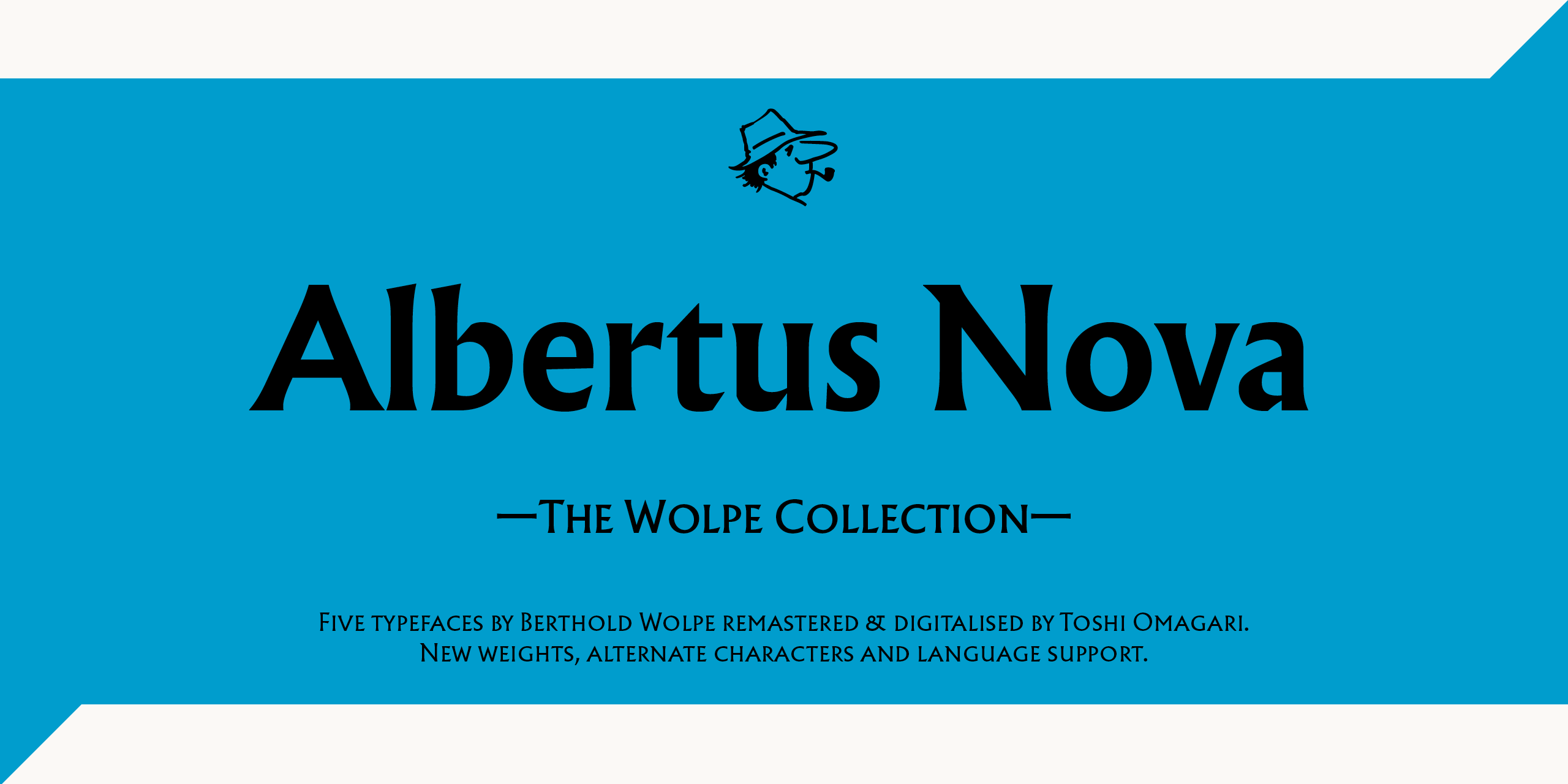 Beispiel einer Albertus Nova Light-Schriftart