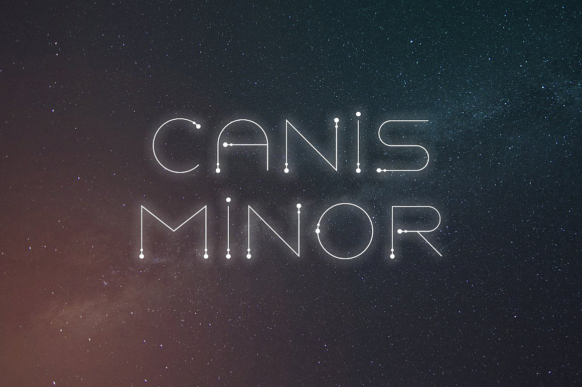 Beispiel einer Canis Minor Regular-Schriftart