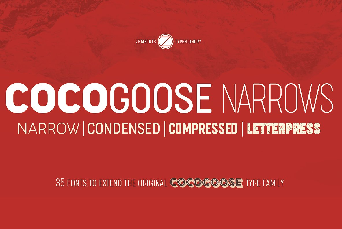 Beispiel einer Cocogoose-Schriftart