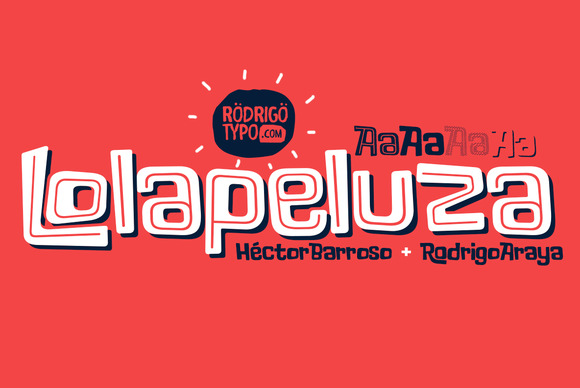 Beispiel einer Lolapeluza-Schriftart