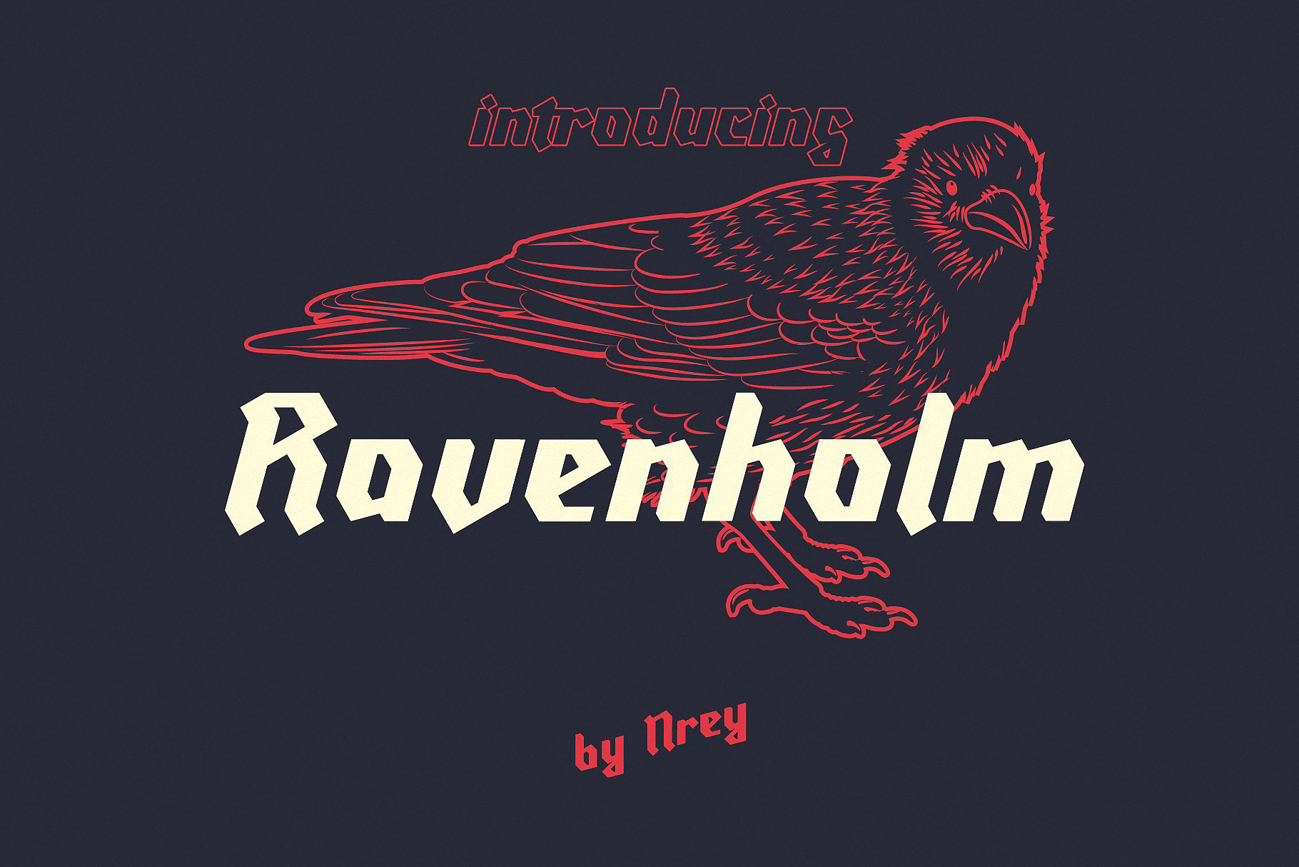 Beispiel einer Ravenholm-Schriftart