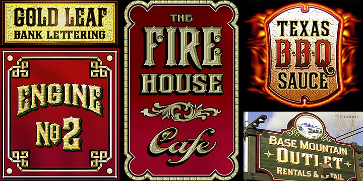 Beispiel einer LHF Firehouse Regular-Schriftart