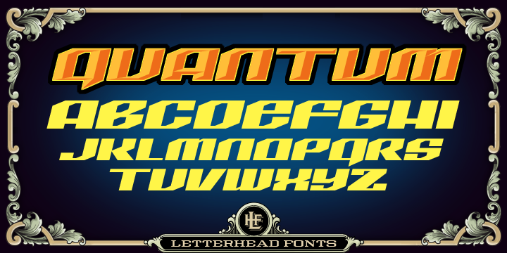 Beispiel einer LHF Quantum-Schriftart