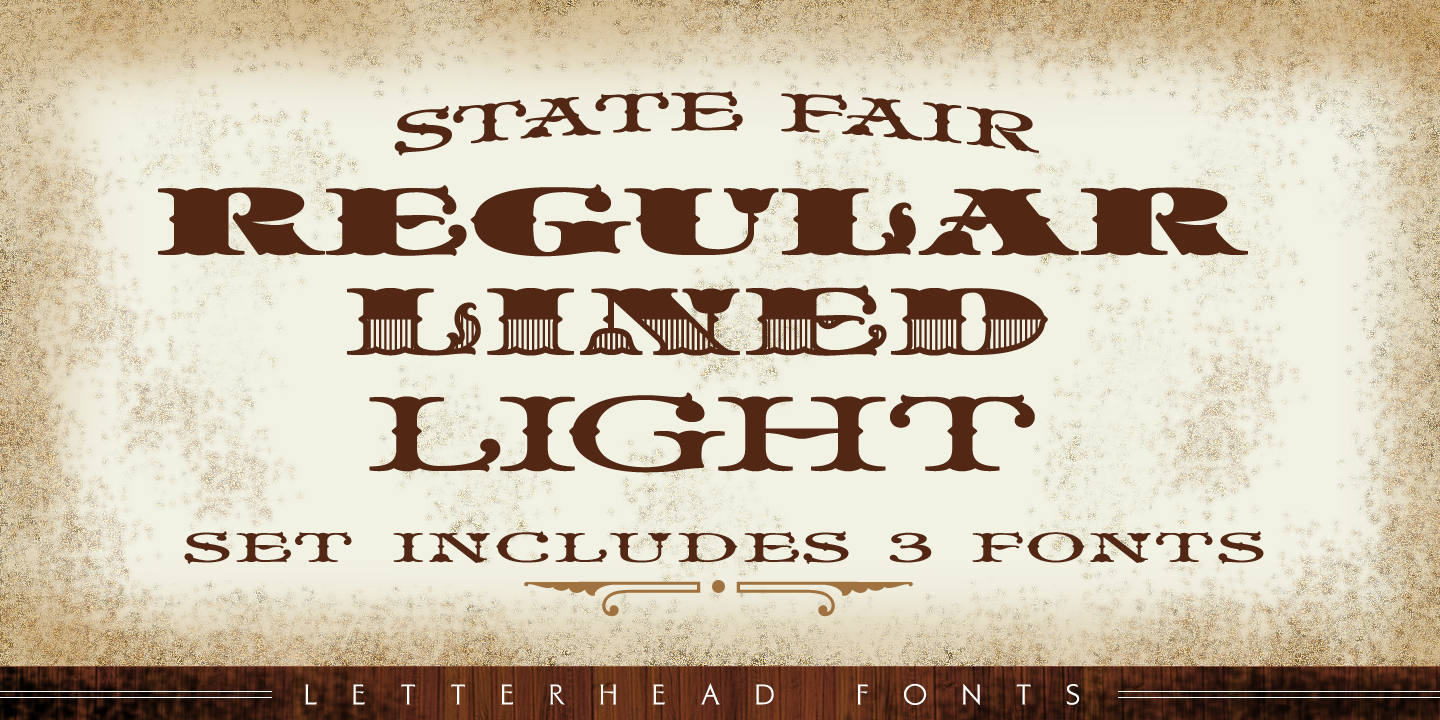 Beispiel einer LHF State Fair-Schriftart