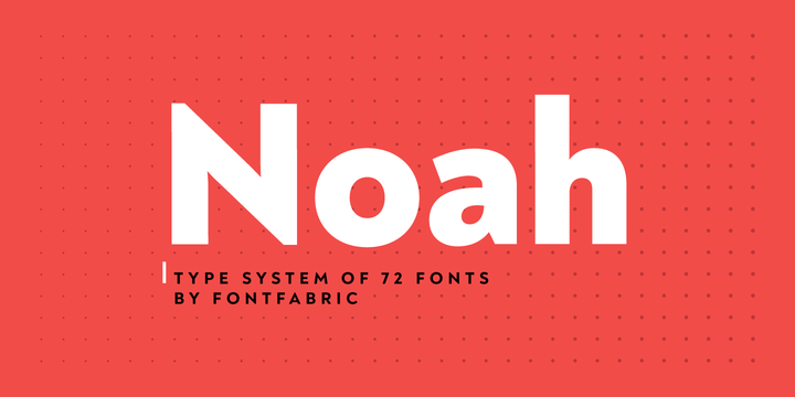 Beispiel einer Noah Text Regular Italic-Schriftart