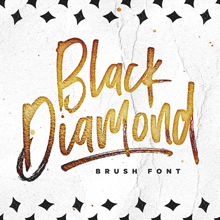 Beispiel einer Black Diamond-Schriftart