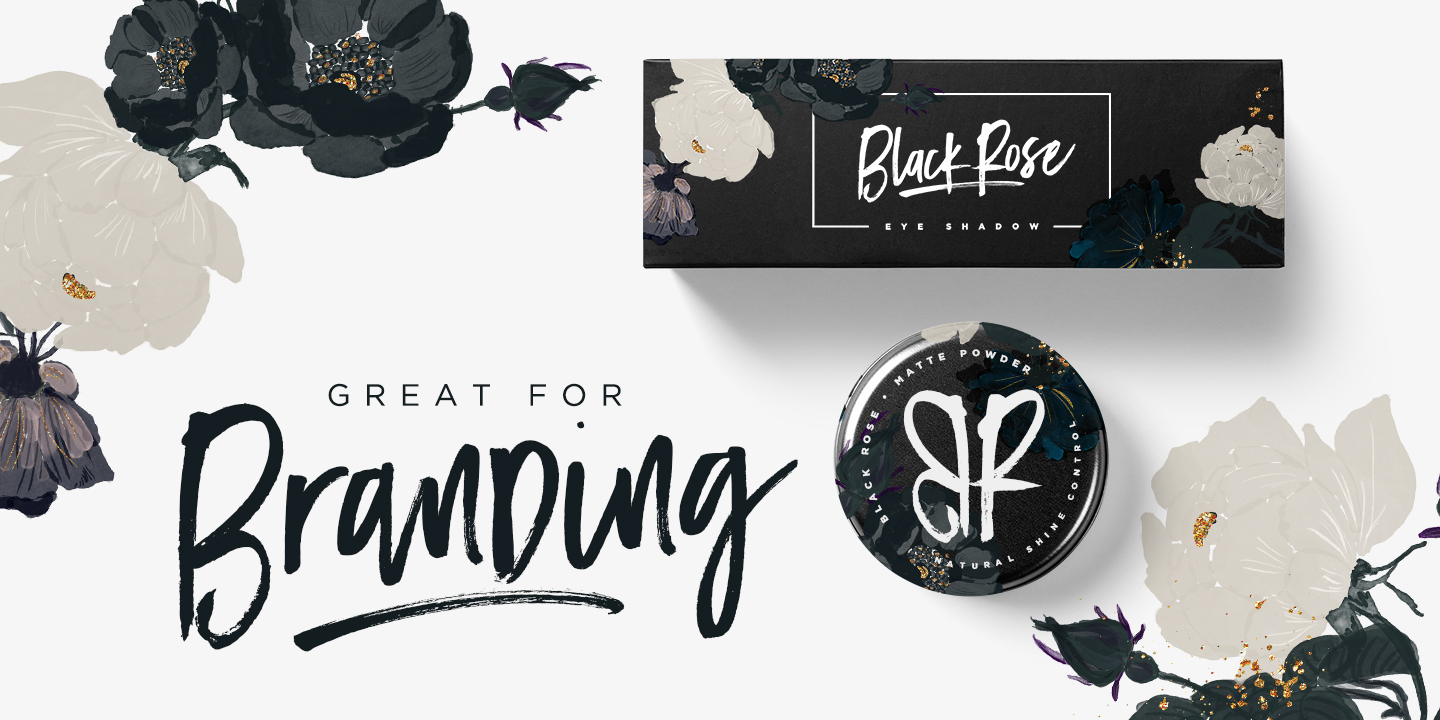 Beispiel einer Black Diamond Regular-Schriftart