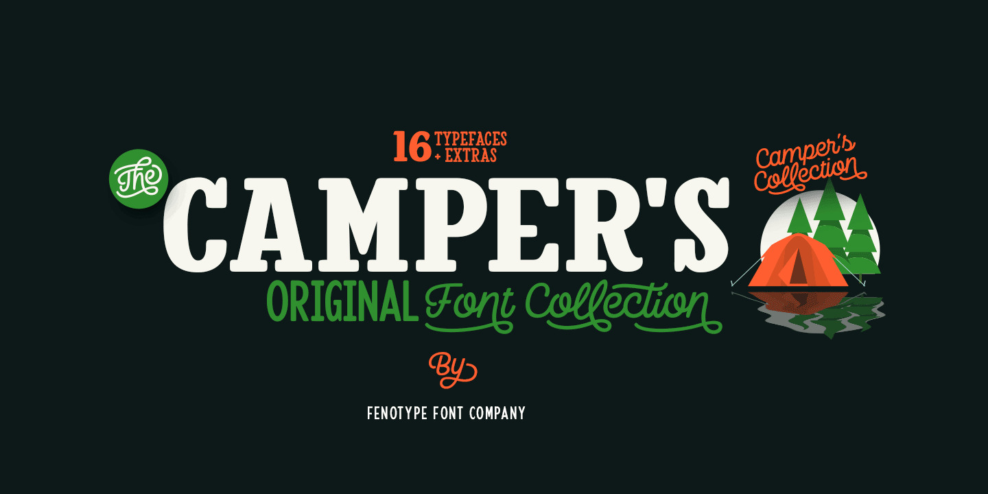 Beispiel einer Camper Script2-Schriftart