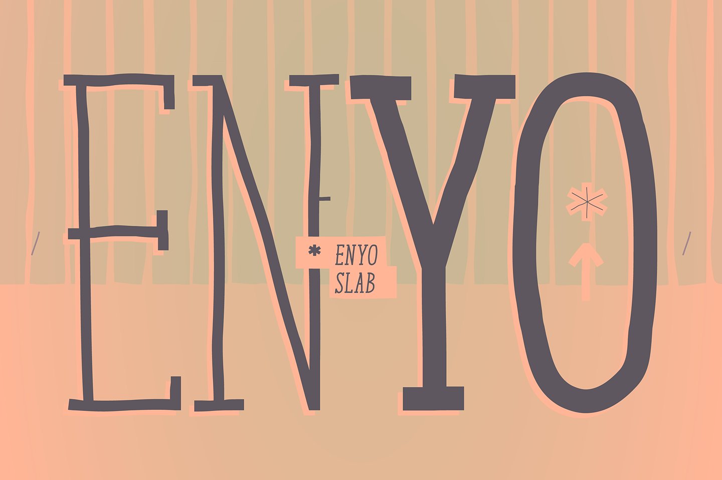 Beispiel einer Enyo Slab Regular-Schriftart