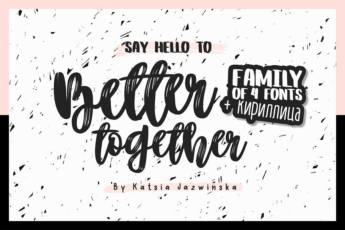 Beispiel einer Better Together Condenesed-Schriftart