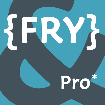 Beispiel einer Fry Pro-Schriftart