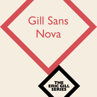 Beispiel einer Gill Sans Nova-Schriftart