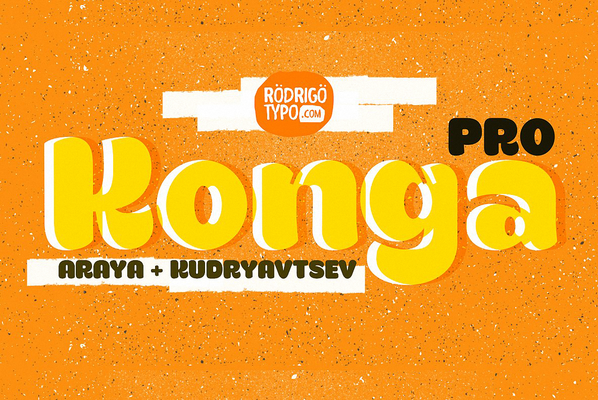 Beispiel einer Konga Pro-Schriftart