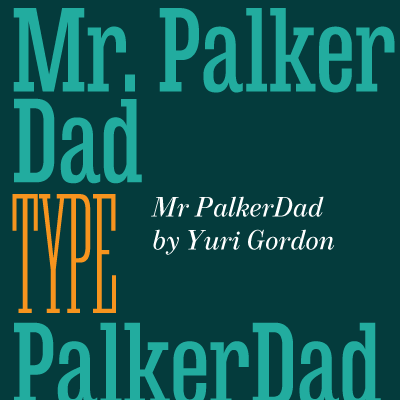 Beispiel einer Mr Palker Dad-Schriftart